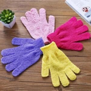 1pair shower gloves exfoliating wash ski non brand 017b5 412129
